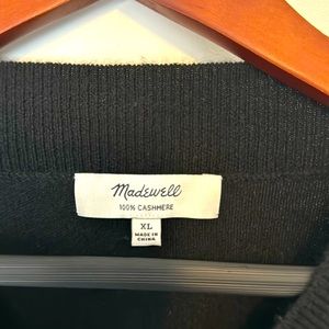 Classic Madewell Black 100% cashmere sweater worn once.